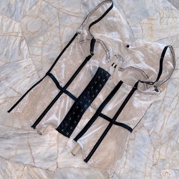 Rare VS Fashion Show 2014 Embellished Gold Corset Swarovski Crystals Size 34C - Picture 7 of 10